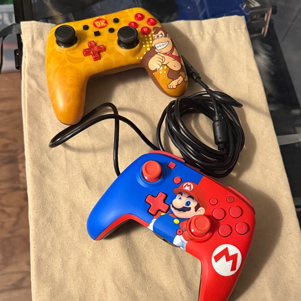 Nintendo Controllers - Red, Blue, Yellow